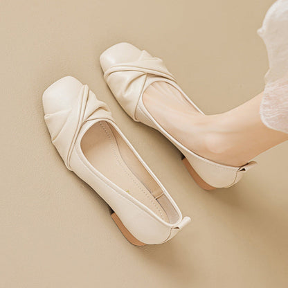 Women's Elegant Low Block Mary Jane Shoes