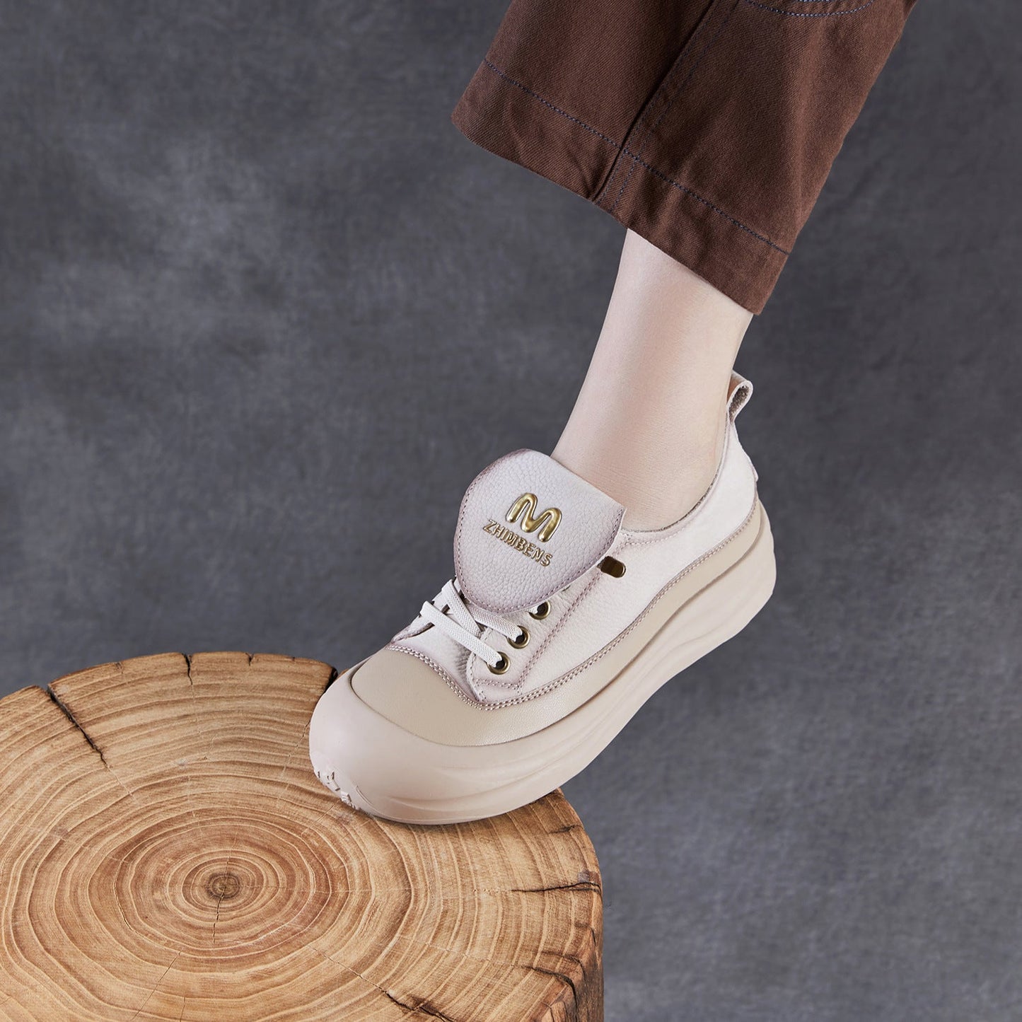 Women's Minimalist Leather Flat Casual Shoes