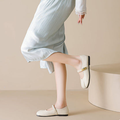 Women's Minimalist Comfort Mary Jane Casual Flats