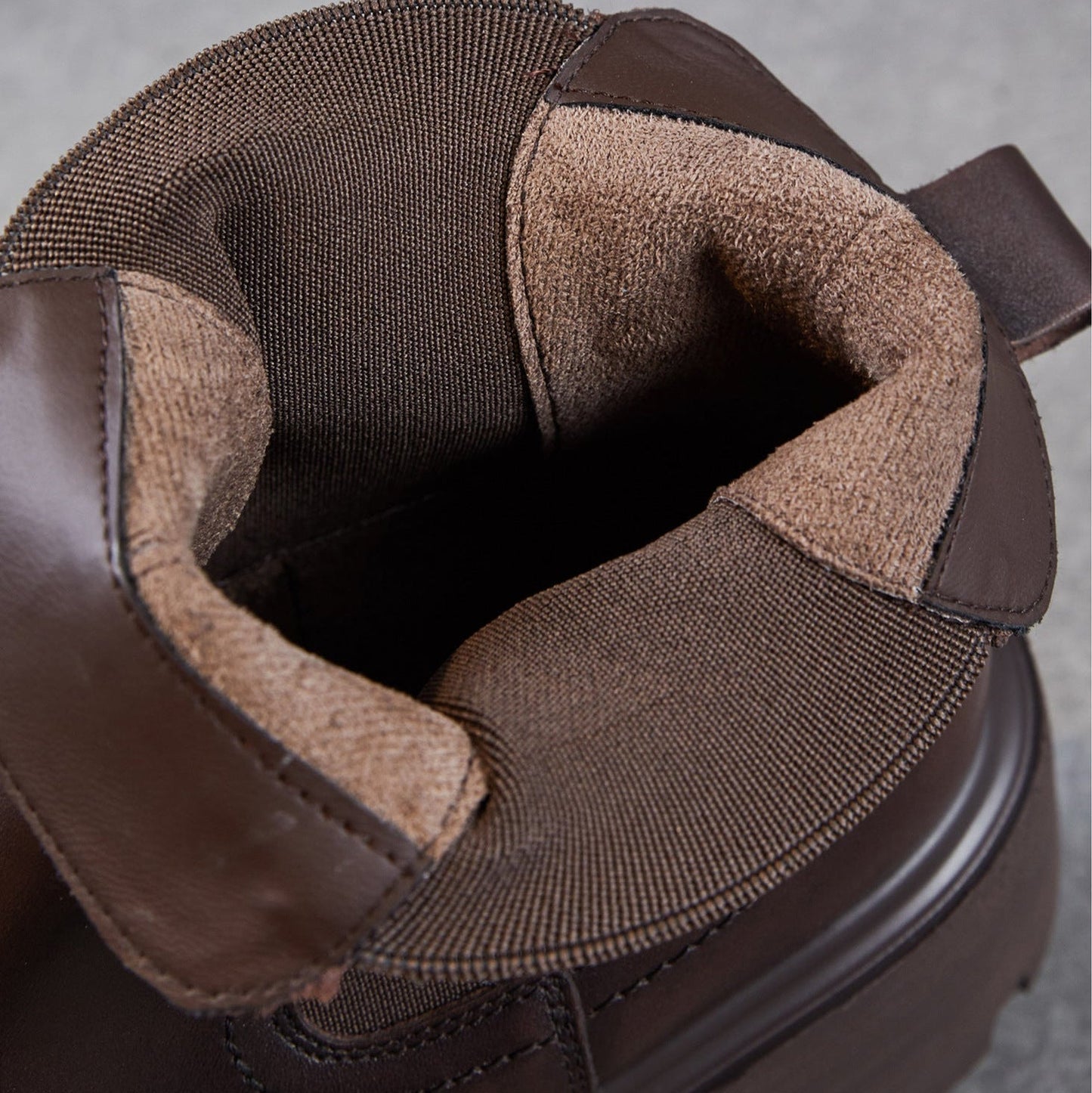 Women's Retro Leather Slip-on Platform Ankle Boots