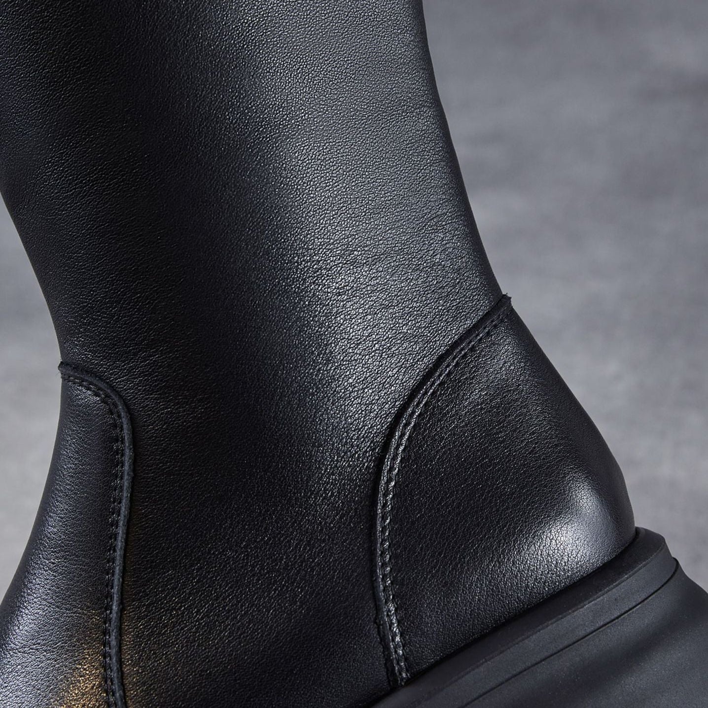 Women's Plain Soft Cowhide Comfort Riding Boots