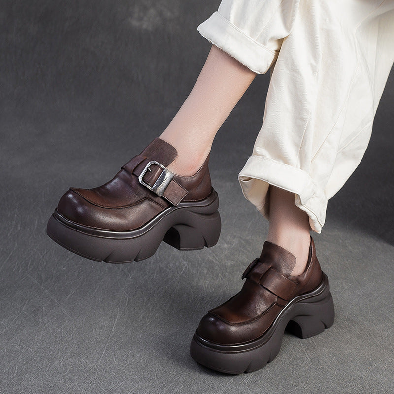 Women's Vintage Chuanky Platform Strap Casual Shoes