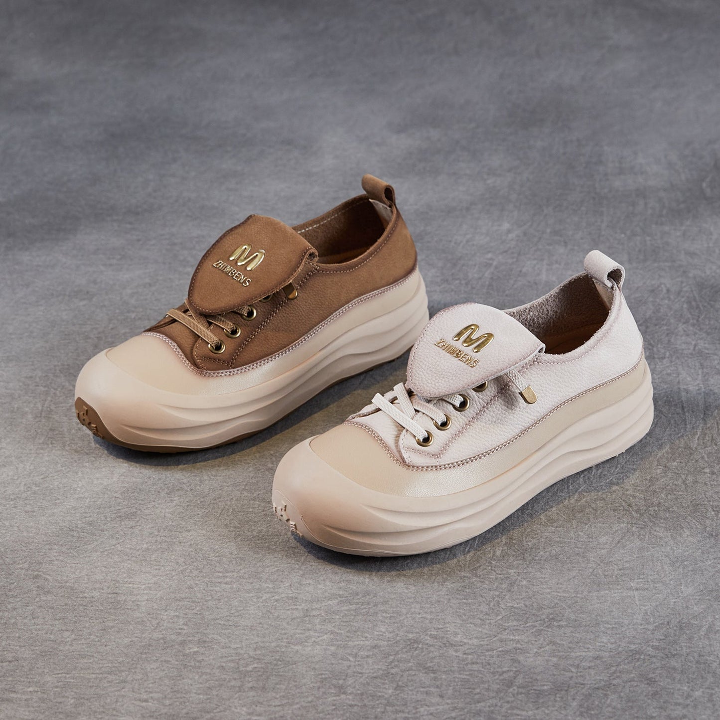 Women's Minimalist Leather Flat Casual Shoes