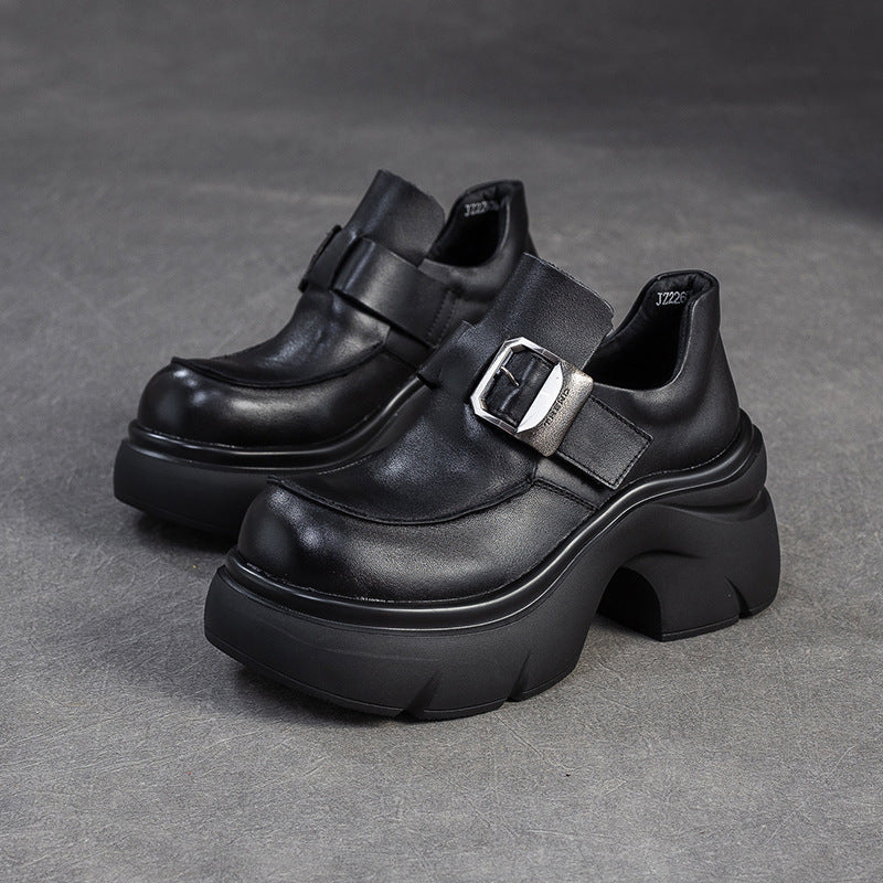 Women's Vintage Chuanky Platform Strap Casual Shoes-RAIIFY