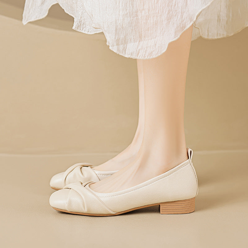 Women's Elegant Low Block Mary Jane Shoes