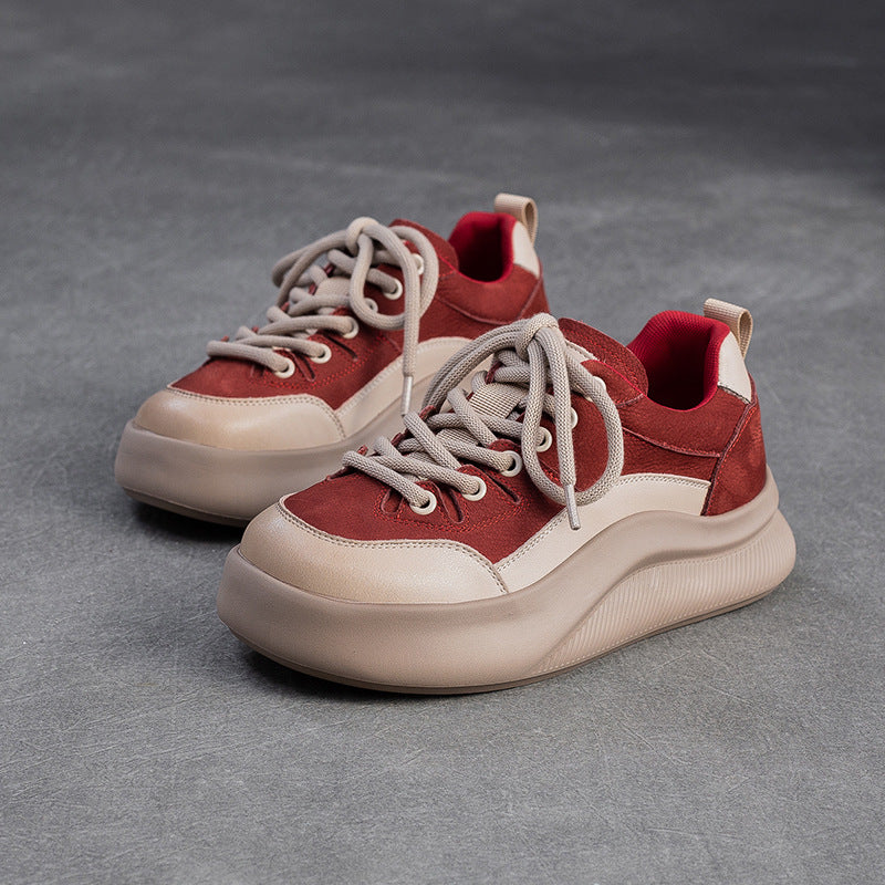 Women's Fashion Leather Breathable Casual Shoes-RAIIFY