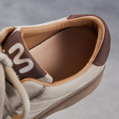 Women's Vintage Leather Lace-up Casual Shoes