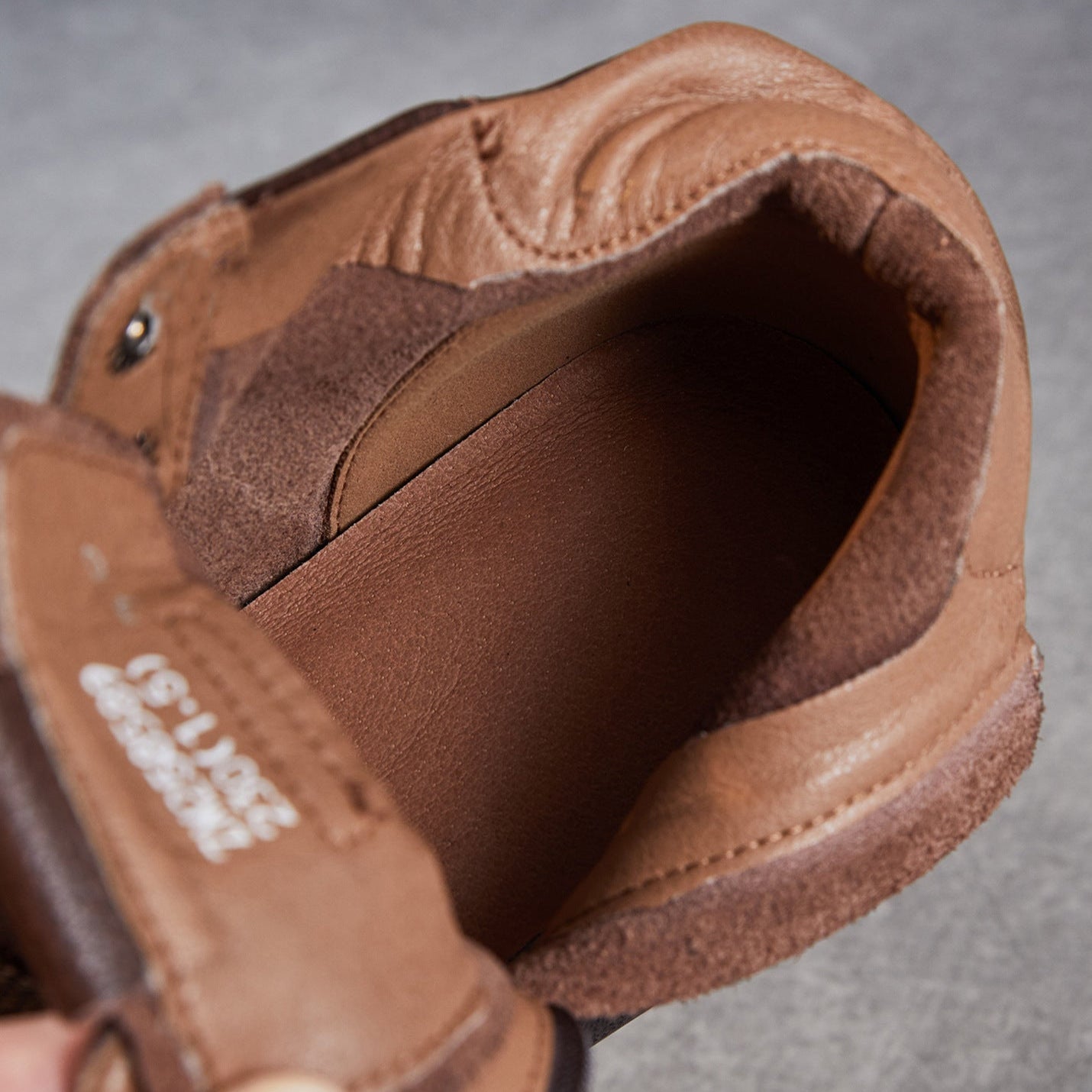 Women's Plain Leather Comfort Casual Flat Ankle Boots