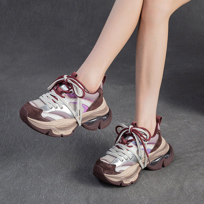 Women's Fashion Breathable Mesh Chunky Sneakers