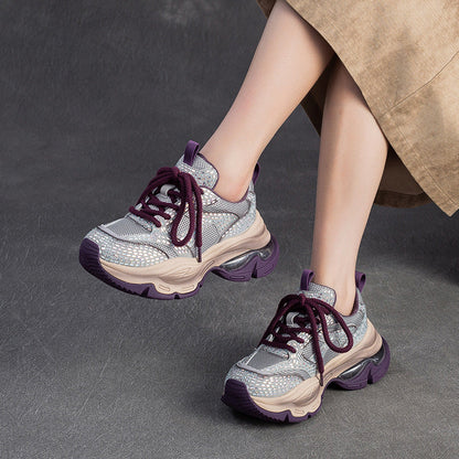 Women's Fashion Breathable Chunky Platform Sneakers