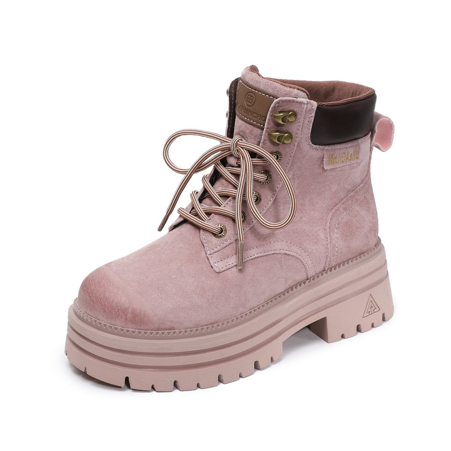 Women's Cowhide Fashion Ankle Motorcycle Boots-RAIIFY