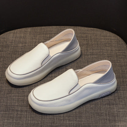 Women's Minimalist Soft Leather Comfort Loafers-RAIIFY