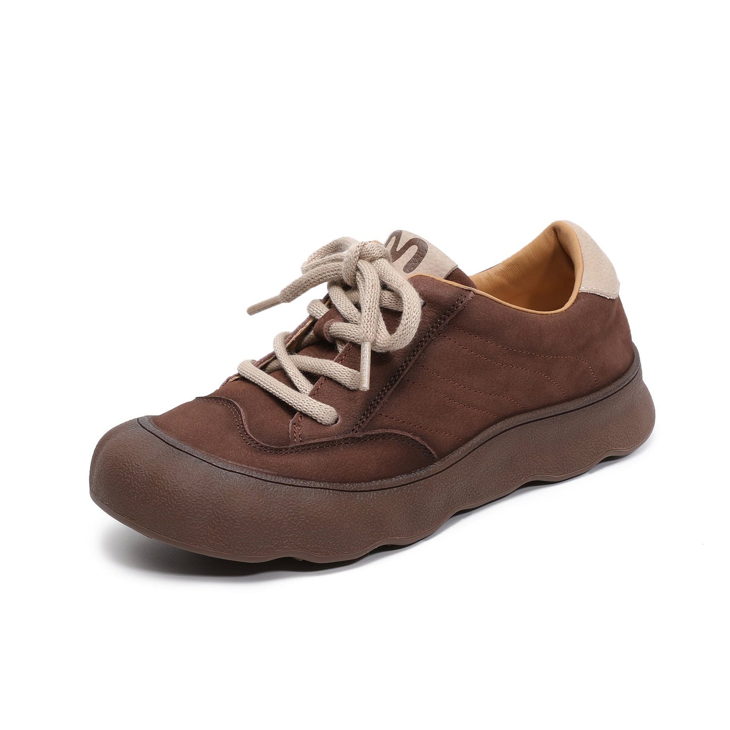 Women's Vintage Leather Lace-up Casual Shoes-RAIIFY