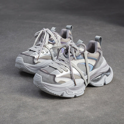 Women's Fashion Breathable Mesh Chunky Sneakers-RAIIFY