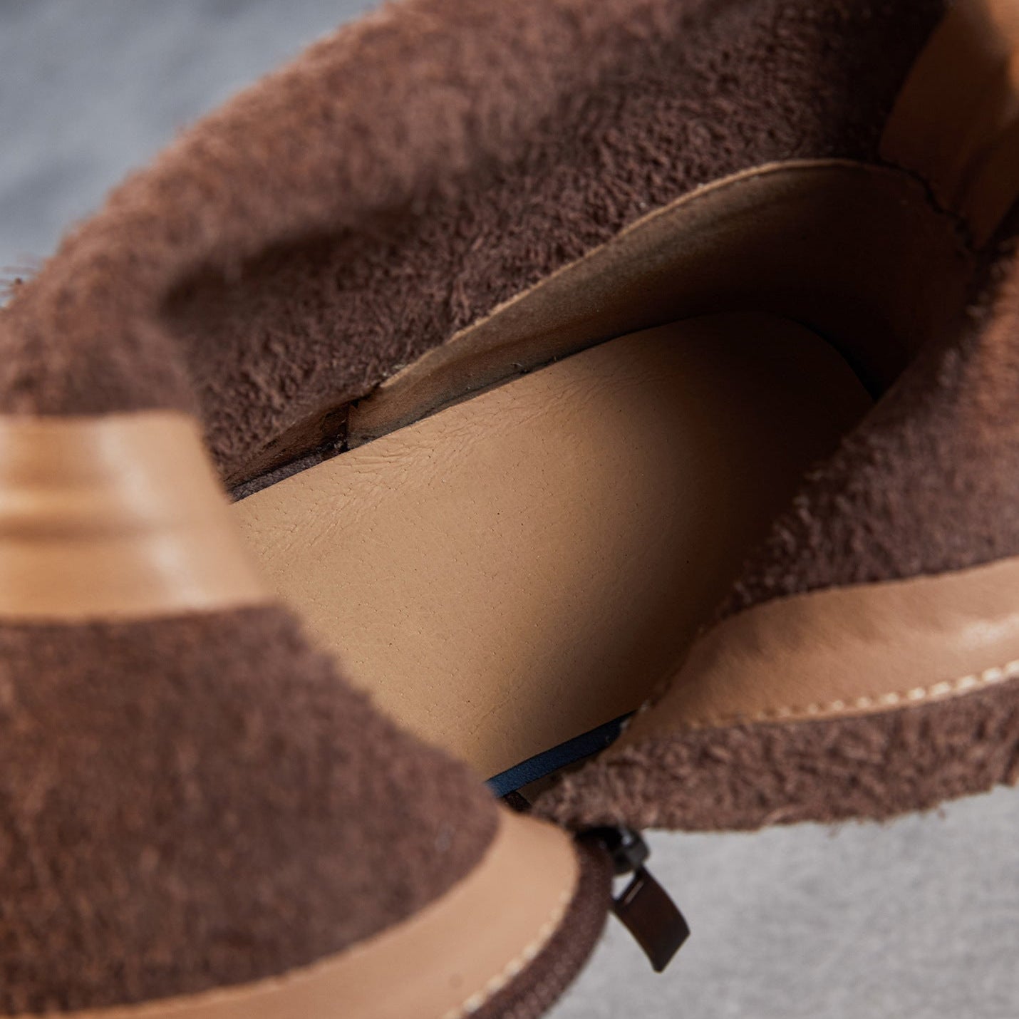 Women's Vintage Woven Embossing Leather Mid-Calf Boots