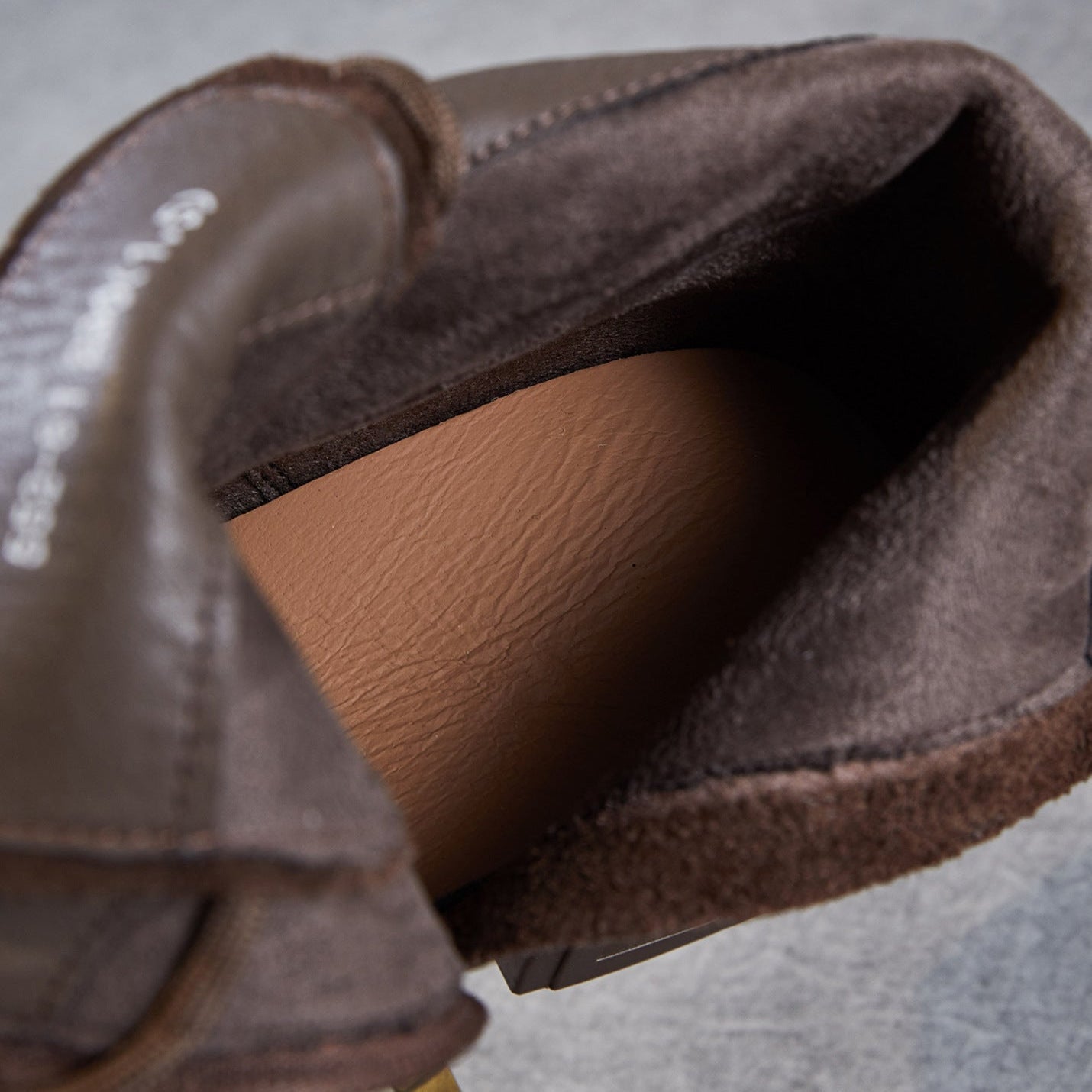 Women's Vintage Plain Leather Ankle Boots