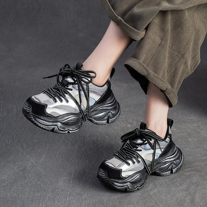 Women's Fashion Breathable Mesh Chunky Sneakers