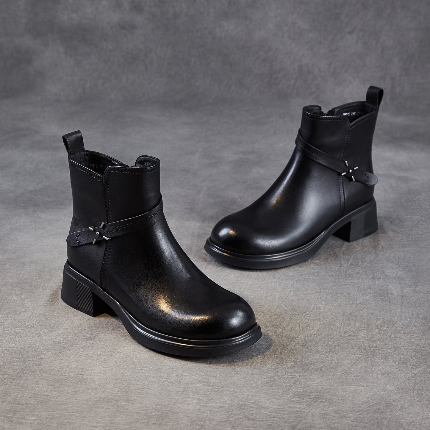 Women's Minimlist Leather Casual Ankle Boots