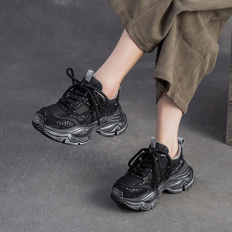 Women's Fashion Breathable Chunky Platform Sneakers