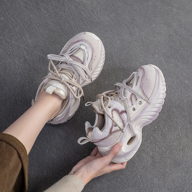 Women's Fashion Breathable Chunky Platform Sneakers