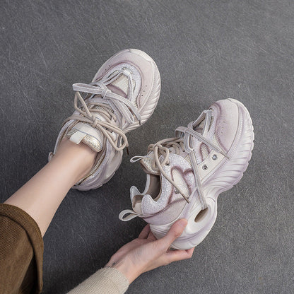 Women's Fashion Breathable Chunky Platform Sneakers