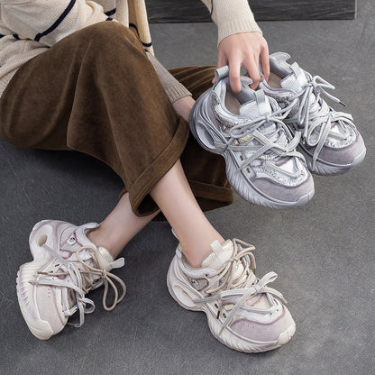 Women's Fashion Breathable Chunky Platform Sneakers