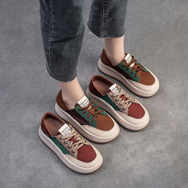 Women's Fashion Color-Blocked Casual Shoes