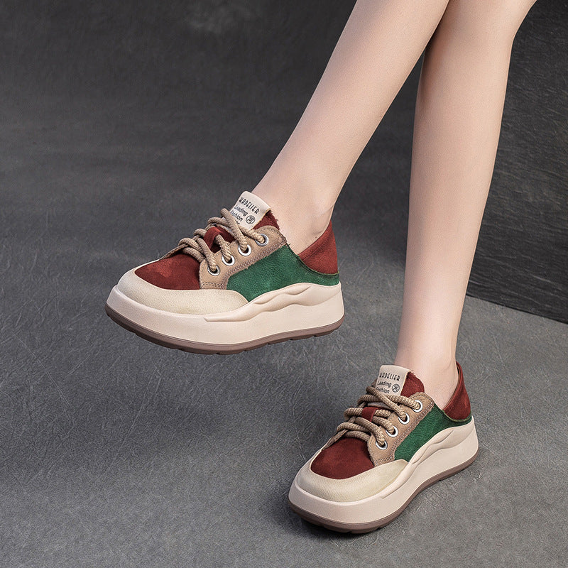 Women's Fashion Color-Blocked Casual Shoes