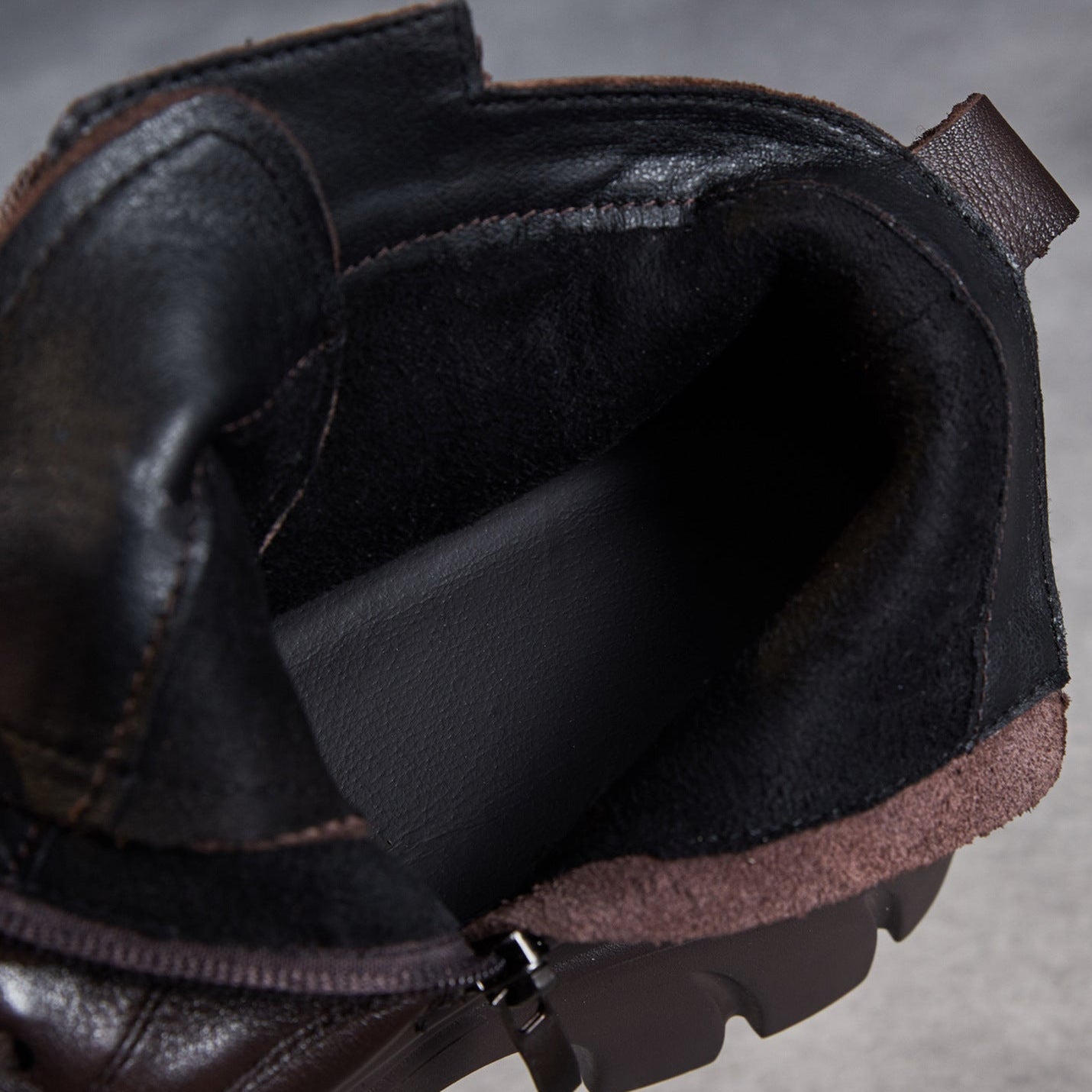 Women's Retro Leather Thick Soled Casual Ankle Boots