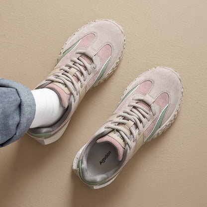 Women's Fashion Color Matching Platform Sneakers