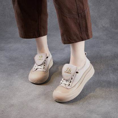 Women's Minimalist Leather Flat Casual Shoes