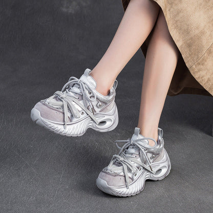 Women's Fashion Breathable Chunky Platform Sneakers
