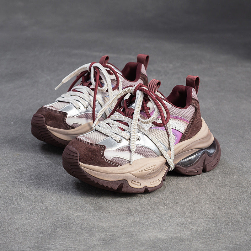 Women's Fashion Breathable Mesh Chunky Sneakers-RAIIFY