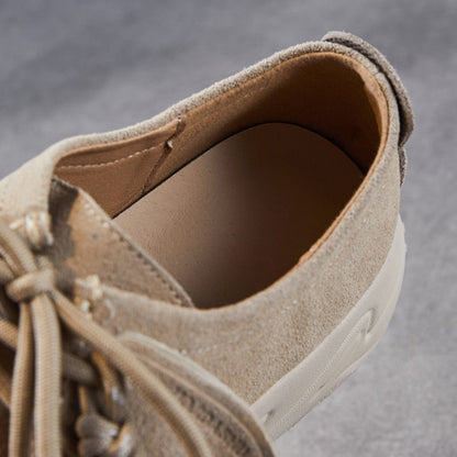 Women's Plain Suede Leather Platform Casual Shoes