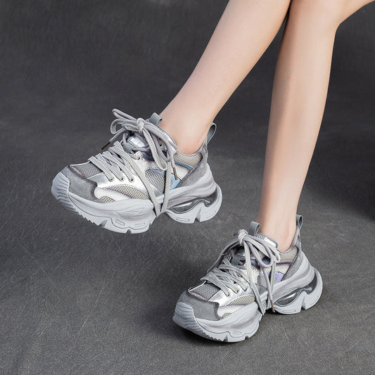 Women's Fashion Breathable Mesh Chunky Sneakers
