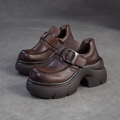 Women's Vintage Chuanky Platform Strap Casual Shoes-RAIIFY