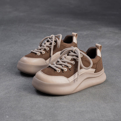 Women's Fashion Leather Breathable Casual Shoes-RAIIFY