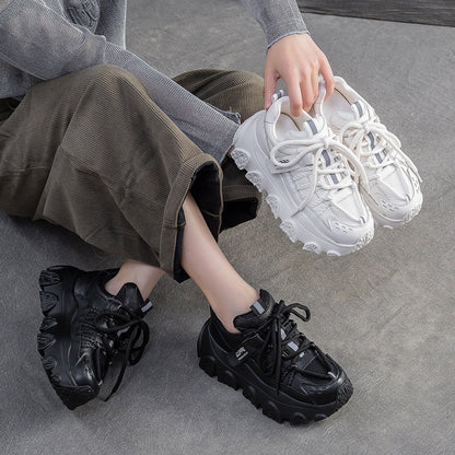 Women's Fashion Breathable Chunky Platform Sneakers