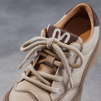 Women's Vintage Leather Lace-up Casual Shoes