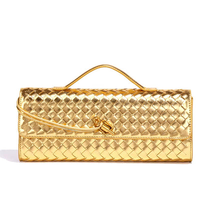 Elegant Maribella braided clutch in artisanal vegan leather