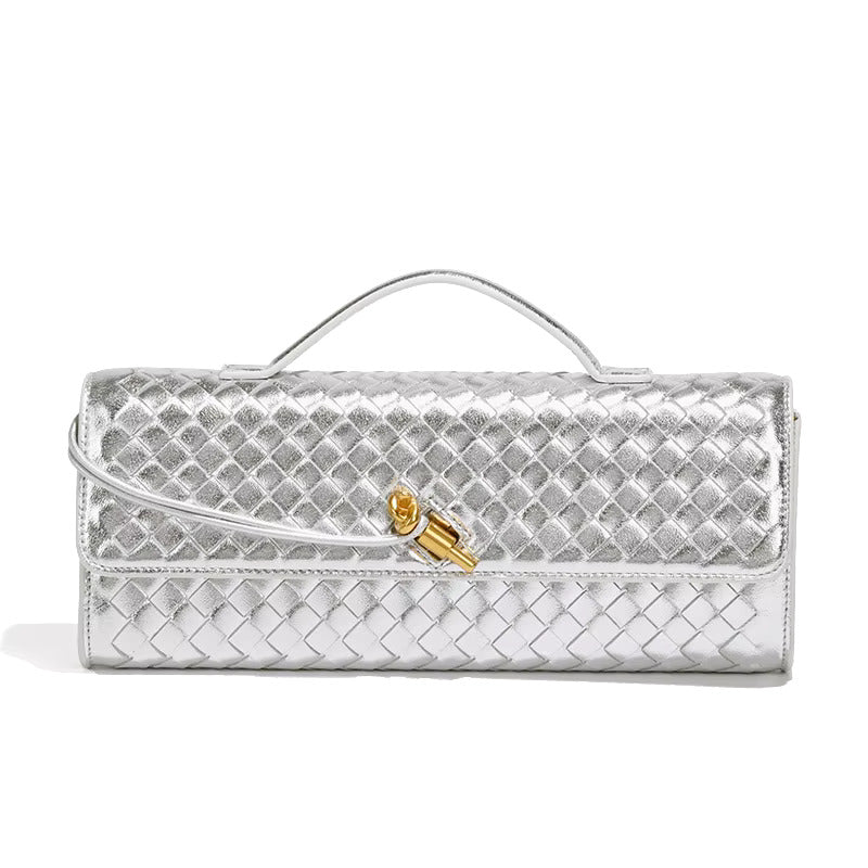 Elegant Maribella braided clutch in artisanal vegan leather