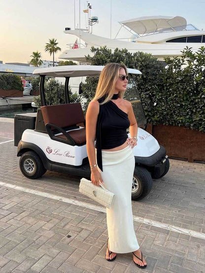 Elegant Maribella braided clutch in artisanal vegan leather