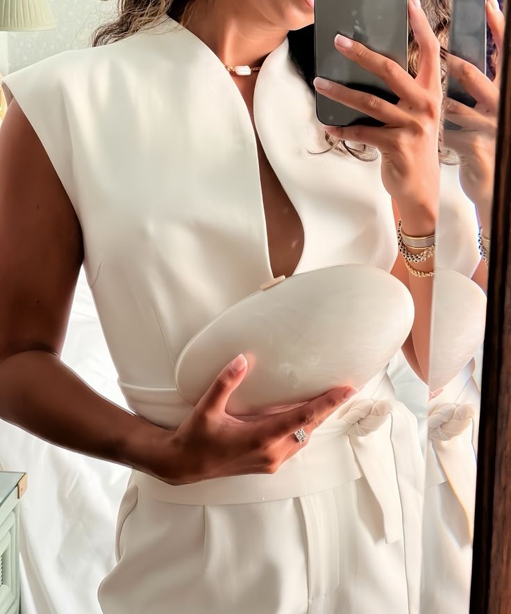 Elegant evening clutch with satin finish and gold clasp