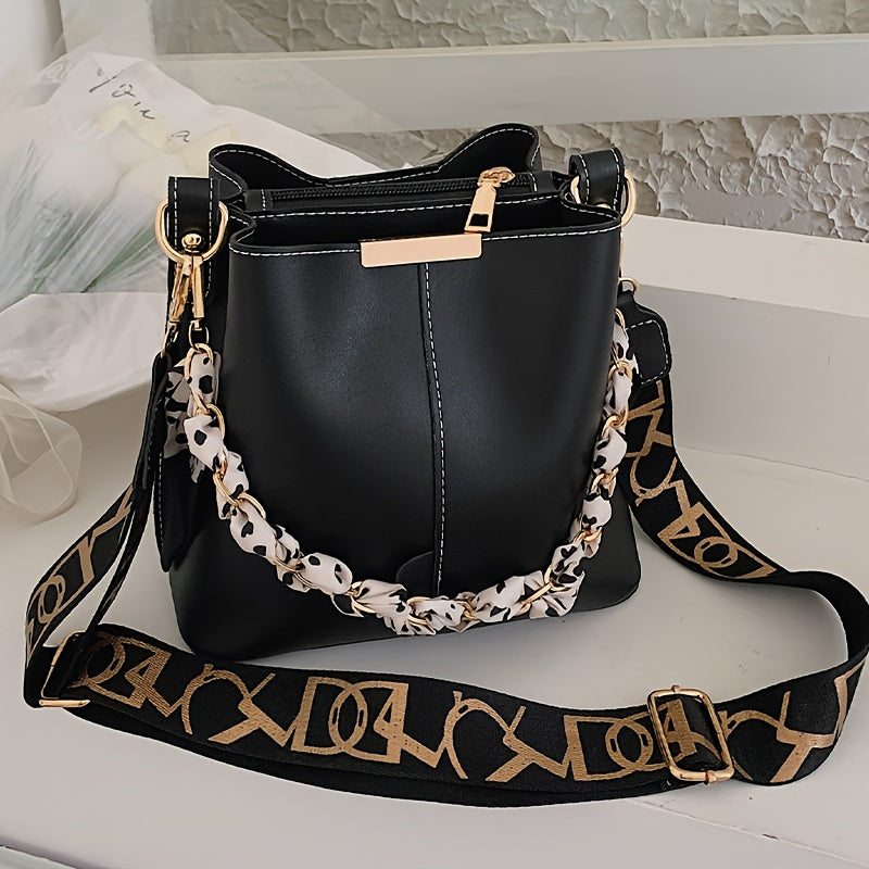 Elegant Bohemian Women's Crossbody Bag with Adjustable Strap