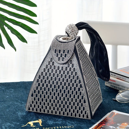 Elegant Triangle Handbag: Perfect for Banquets and Events