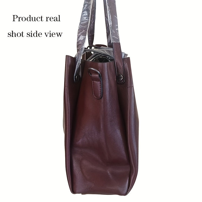 Stylish oil handbag with retro design for modern commuters.