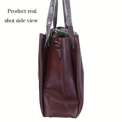 Stylish oil handbag with retro design for modern commuters.