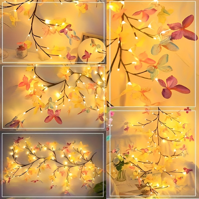 USB Powered Butterfly Branch LED Light with 8 Modes