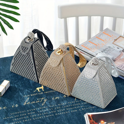 Elegant Triangle Handbag: Perfect for Banquets and Events
