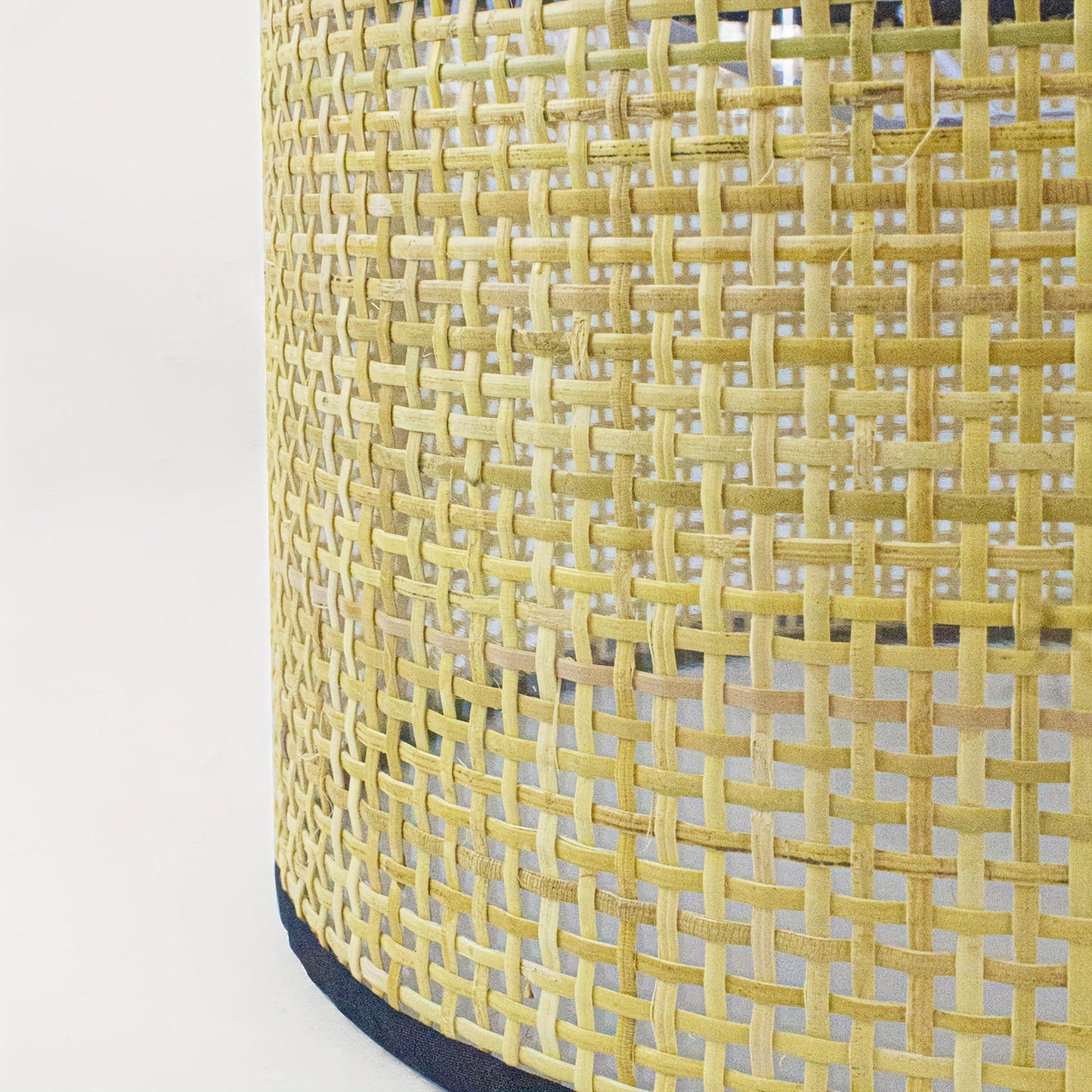 Boho Rattan Floor Lamp with Footswitch for Rustic Spaces